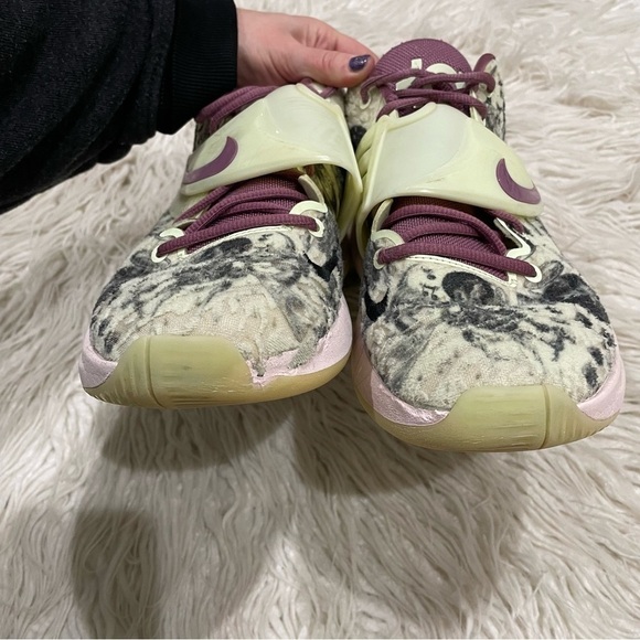 Nike Kevin Durant KD14 Surrealism Glow Sole Lime Ice Light Mulberry 300 Sneakers - Picture 6 of 12